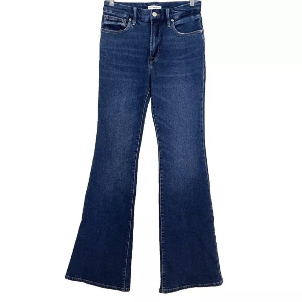 Good American Good Legs Flare Split Pocket Jeans Size 12/31 Elevated Basic Flare - Picture 4 of 15